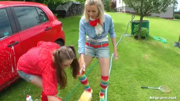 Country Chicks' Hog-Wild Wetlook Car Wash Screencap 15 on sinx.preview.netperv.com