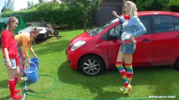 Country Chicks' Hog-Wild Wetlook Car Wash Screencap 28 on sinx.preview.netperv.com