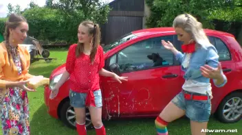 Country Chicks' Hog-Wild Wetlook Car Wash Screencap 32 on sinx.preview.netperv.com