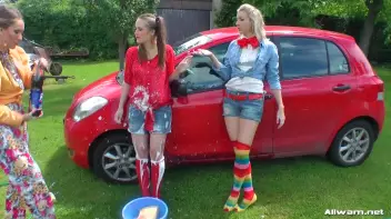 Country Chicks' Hog-Wild Wetlook Car Wash Screencap 37 on sinx.preview.netperv.com