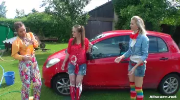 Country Chicks' Hog-Wild Wetlook Car Wash Screencap 38 on sinx.preview.netperv.com
