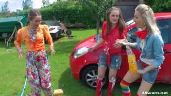 Country Chicks' Hog-Wild Wetlook Car Wash Screencap 39 on sinx.preview.netperv.com