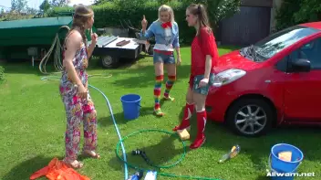 Country Chicks' Hog-Wild Wetlook Car Wash Screencap 44 on sinx.preview.netperv.com