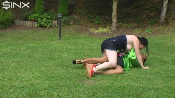 Busty Babe Gets Pissed On And Wrestles Screencap 2 on sinx.preview.netperv.com