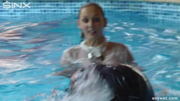 Twins Enjoy A Fully Clothed Splash In The Pool Screencap 50 on sinx.preview.netperv.com