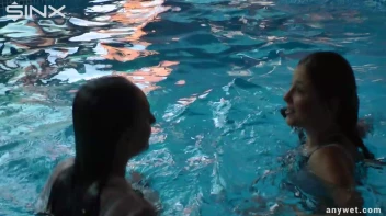 Twins Enjoy A Fully Clothed Splash In The Pool Screencap 60 on sinx.preview.netperv.com
