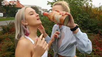 Drink Swapping Blondes Get Wet And Messy Screencap 18 on sinx.preview.netperv.com