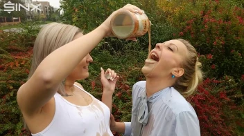 Drink Swapping Blondes Get Wet And Messy Screencap 12 on sinx.preview.netperv.com