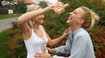 Drink Swapping Blondes Get Wet And Messy Screencap 14 on sinx.preview.netperv.com