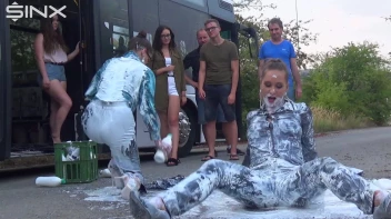 Bitchy Europeans Get Drenched In Milk Outside Screencap 39 on sinx.preview.netperv.com