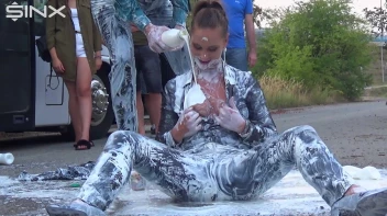 Bitchy Europeans Get Drenched In Milk Outside Screencap 41 on sinx.preview.netperv.com