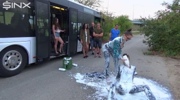 Bitchy Europeans Get Drenched In Milk Outside Screencap 42 on sinx.preview.netperv.com