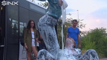 Bitchy Europeans Get Drenched In Milk Outside Screencap 44 on sinx.preview.netperv.com