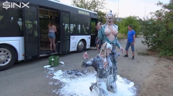 Bitchy Europeans Get Drenched In Milk Outside Screencap 66 on sinx.preview.netperv.com