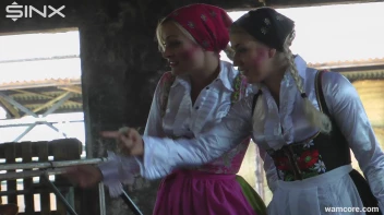 Sexy milkmaids get messy with cream and eggs - Cam 2 Screencap 1 on sinx.preview.netperv.com