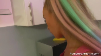 Naughty Tattooed Pornstar Gets Fruity In The Kitchen Screencap 2 on sinx.preview.netperv.com