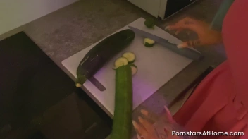 Naughty Tattooed Pornstar Gets Fruity In The Kitchen Screencap 4 on sinx.preview.netperv.com