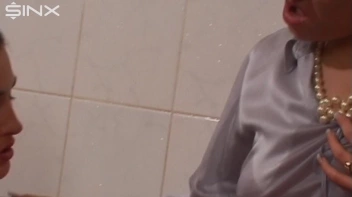 Lesbians Have Clothed Dildo Bath Fun Screencap 43 on sinx.preview.netperv.com