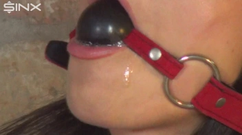 Handcuffed Hottie Drools Down Her Satin Blouse Screencap 6 on sinx.preview.netperv.com