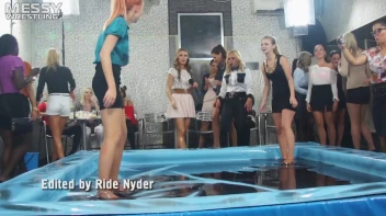 Messy Wrestling: Slop-Happy Mess Freaks Wriggle In The Oil And Rip Some Pantyhose To Shreds! Screencap 2 on sinx.preview.netperv.com