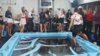 Messy Wrestling: Slop-Happy Mess Freaks Wriggle In The Oil And Rip Some Pantyhose To Shreds! Screencap 36 on sinx.preview.netperv.com