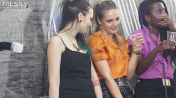 Messy Wrestling: Slop-Happy Mess Freaks Wriggle In The Oil And Rip Some Pantyhose To Shreds! Screencap 37 on sinx.preview.netperv.com