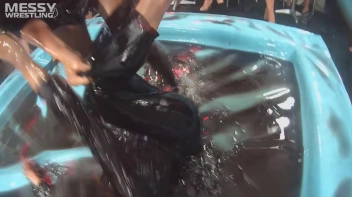 Messy Wrestling: Slop-Happy Mess Freaks Wriggle In The Oil And Rip Some Pantyhose To Shreds! Screencap 49 on sinx.preview.netperv.com