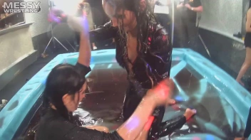 Messy Wrestling: Slop-Happy Mess Freaks Wriggle In The Oil And Rip Some Pantyhose To Shreds! Screencap 62 on sinx.preview.netperv.com