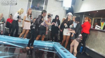 Messy Wrestling: Slop-Happy Mess Freaks Wriggle In The Oil And Rip Some Pantyhose To Shreds! Screencap 69 on sinx.preview.netperv.com