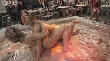 Muddy Wrestling Special: 2 Amateur Battles - Audience vs. Audience Screencap 14 on sinx.preview.netperv.com