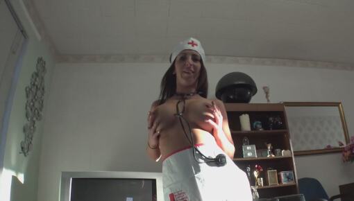 Latest deal - Nurse Amber is in the house diagnose the cock problem