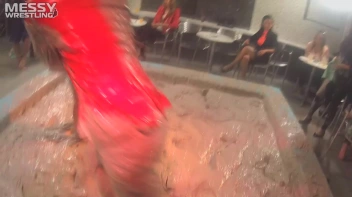 Muddy Wrestling: Sloppy Stewardess Showdown Screencap 12 on sinx.preview.netperv.com