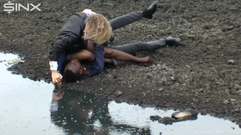 Muddy Mixed Wrestling For Arguing Couple - Cam 2 Screencap 18 on sinx.preview.netperv.com