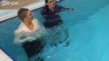 Clothed Bitchy Trio Get Wet In Pool Screencap 46 on sinx.preview.netperv.com