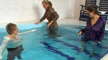 Clothed Bitchy Trio Get Wet In Pool Screencap 69 on sinx.preview.netperv.com