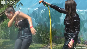 Milk Covered Cuties Shower Each Other Off Screencap 8 on sinx.preview.netperv.com