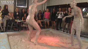 Muddy Wrestling: Sexy Nurse vs. Beauty In Black Screencap 48 on sinx.preview.netperv.com