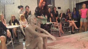 Muddy Wrestling: Sexy Nurse vs. Beauty In Black Screencap 56 on sinx.preview.netperv.com