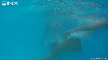 Outdoor Pool Play For Babes In White Dresses Screencap 21 on sinx.preview.netperv.com