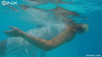 Outdoor Pool Play For Babes In White Dresses Screencap 24 on sinx.preview.netperv.com