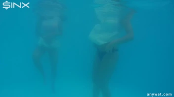 Outdoor Pool Play For Babes In White Dresses Screencap 45 on sinx.preview.netperv.com