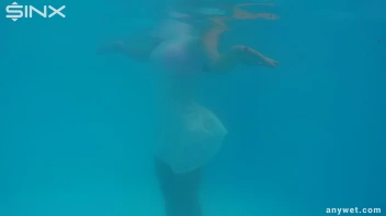 Outdoor Pool Play For Babes In White Dresses Screencap 47 on sinx.preview.netperv.com