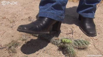 Denim Clad Babe Tramples On Cactus In The Desert Screencap 26 on sinx.preview.netperv.com