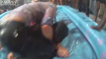 Messy Wrestling: Royal Oil Smackdown - Get Her Down And Slop Around! 2 Audience Fights! Screencap 11 on sinx.preview.netperv.com