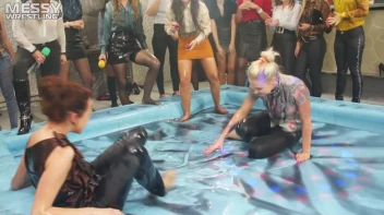 Messy Wrestling: Royal Oil Smackdown - Get Her Down And Slop Around! 2 Audience Fights! Screencap 54 on sinx.preview.netperv.com