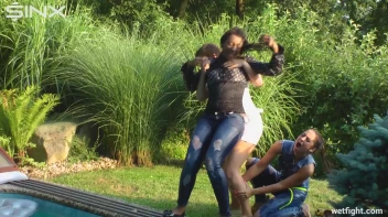 Three wild girls in pool cat fight Screencap 57 on sinx.preview.netperv.com