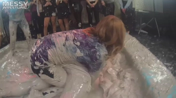 Messy Wrestling: Scary In Satin! Business Babes Rip Each Other Up In The Mud! Screencap 31 on sinx.preview.netperv.com