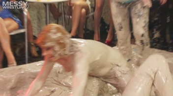 Messy Wrestling: Scary In Satin! Business Babes Rip Each Other Up In The Mud! Screencap 52 on sinx.preview.netperv.com