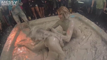 Messy Wrestling: Scary In Satin! Business Babes Rip Each Other Up In The Mud! Screencap 57 on sinx.preview.netperv.com