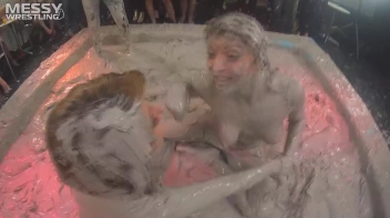 Messy Wrestling: Scary In Satin! Business Babes Rip Each Other Up In The Mud! Screencap 60 on sinx.preview.netperv.com